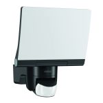 Steinel Projecteur LED XLED Home Noir 20W 1608lm - 830 Blanc Chaud | IP44 - Détecteur de mouvement et de lumière - Symétrique