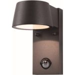 D'Lite Applique Murale Lira Noir 7W 600lm 830 Blanc Chaud | IP54 - Détecteur De Mouvement
