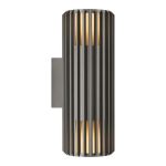 Nordlux Aludra Applique Murale Aluminium Anthracite Up & Down | Convient pour 2x E27