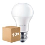 Multipack 10x Philips Corepro LED Ampoule E27 Poire Dépolie 13W 1521lm - 830 Blanc Chaud | Équivalent 100W