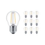 Multipack 10x Philips Corepro LED Ampoule E27 Poire Claire 7W 806lm - 827 Blanc Très Chaud | Équivalent 60W
