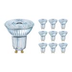 Multipack 10x Ledvance Performance Spot LED Réflecteur GU10 PAR16 4.3W 350lm 36D - 830 Blanc Chaud | Équivalent 50W