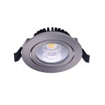 Noxion LED inclinable Slim Spot Argent Ronde 6W 550lm 60D - 927 Blanc Très Chaud | 85mm - IP54 - Dimmable - Meilleur rendu des couleurs