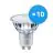 Multipack 10x Philips MASTER Value LED Spot GU10 PAR16 4.9W 355lm 36D - 922-927 Dim To Warm | Meilleur Rendu Des Couleurs - Dimmable - Équivalent 50W