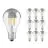 Multipack 10x Ledvance  Classic LED E27 Poire Filament Miroir 6.5W 650lm - 827 Blanc Très Chaud | Équivalent 50W