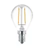 Philips Corepro LED Lustre E14 Boule Filament Claire 2.2W 250lm - 840 Blanc Froid | Équivalent 25W
