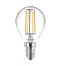 Philips Corepro LED Lustre E14 Boule Filament Claire 4.3W 470lm - 840 Blanc Froid | Équivalent 40W
