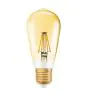 Osram Vintage 1906 LED E27 Edison Filament Dorée 2.5W 200lm - 824 Blanc Très Chaud | Équivalent 25W