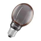Osram Vintage 1906 LED E27 Globe Filament Smoke 80mm 4W 110lm - 818 Blanc Très Chaud | Dimmable - Équivalent 12W