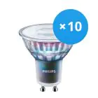 Multipack 10x Philips MASTER LED Spot ExpertColor GU10 PAR16 5.5W 355lm 36D - 927 Blanc Très Chaud | Meilleur rendu des couleurs - Dimmable - Équivalent 50W