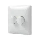 Noxion Cache interrupteur rotatif Duo pour Variateur LED | Blanc