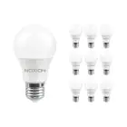 Multipack 10x Noxion Lucent Classic LED E27 Poire Dépolie 4.9W 480lm - 827 Blanc Très Chaud | Équivalent 40W