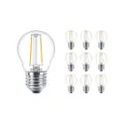 Multipack 10x Philips Corepro LED Ampoule E27 Poire Claire 7W 806lm - 827 Blanc Très Chaud | Équivalent 60W