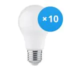 Multipack 10x LED ampoule E27 Poire Dépolie 4.9W 470lm - 830 Blanc Chaud | Équivalent 40W