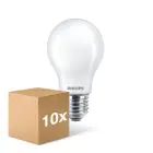 Multipack 10x Philips Corepro LED Ampoule E27 Poire Dépolie 8.5W 1055lm - 827 Blanc Très Chaud | Équivalent 75W