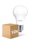 Multipack 10x Philips Corepro LED Ampoule E27 Poire Dépolie 10.5W 1055lm - 930 Blanc Chaud | Meilleur rendu des couleurs - Équivalent 75W