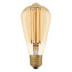Ledvance Vintage 1906 LED E27 Peer Goud 8.8W 806lm - 822 Zeer Warm Wit | Dimbaar - Vervangt 60W