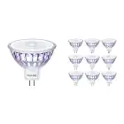 Voordeelpak 10x Philips Master LED Spot GU5.3 MR16 5.8W 345lm 36D - 922-927 Dim To Warm | Beste Kleurweergave - Dimbaar - Vervangt 35W